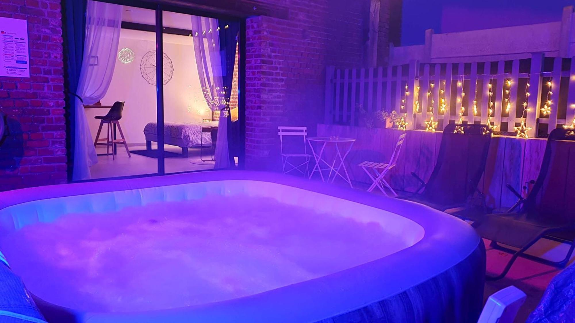 Gary Suite - Studio Cosy, Spa Et Jardin Privatif A 4 Min De Cambrai Awoingt Exterior foto